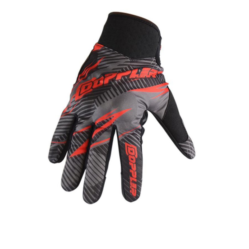 Doppler Cross Handschoenen Zwart / Rood XL