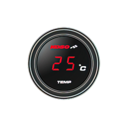 Temperatuurmeter Koso Coin Rood