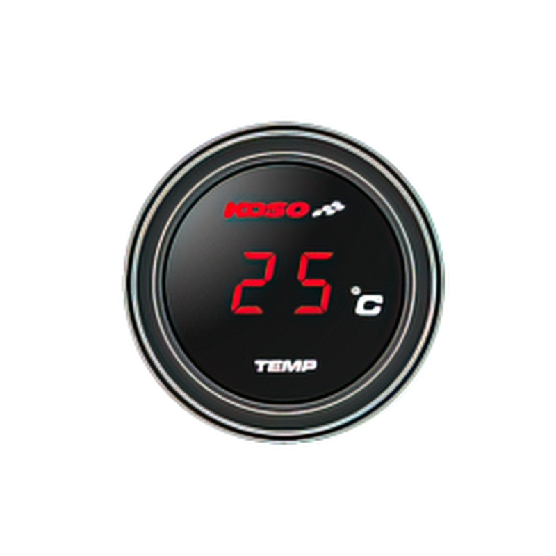 Temperatuurmeter Koso Coin Rood