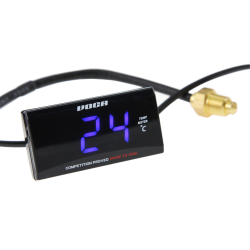 Temperatuurmeter Voca-Racing 0-120℃ Blauw Verlicht