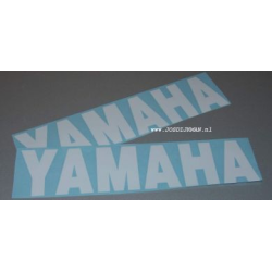 Stickerset Yamaha Woord 32CM Wit