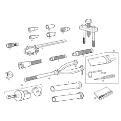 Montage Gereedschap Keering  Alle Derbi Motorblokken  17 MM