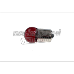 Lamp BA15S 12V/10W Rood