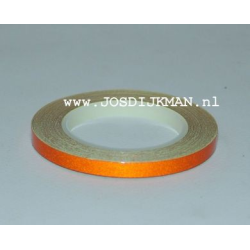 Wielstriping 5MM - 6mtr Oranje