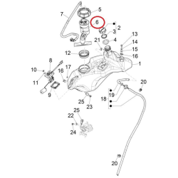 Brandstofpomp Vespa 4-T 3V I-Get Origineel