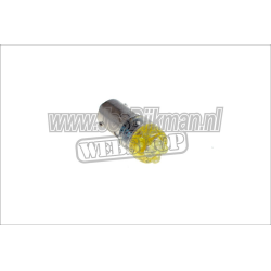 Lamp 12v led knipperlicht Model BA9S Oranje Fitting Dikte 9MM