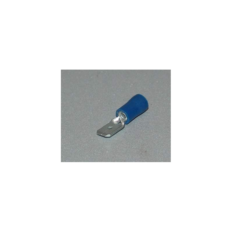 Kabelverb. Blauw Vlakstekker 6.5MM