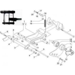 Subframe Motorophanging Piaggio Zip 4T Origineel