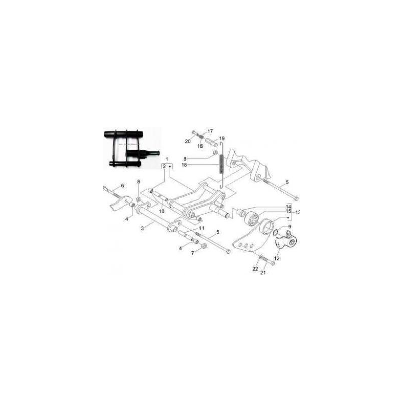 Subframe Motorophanging Piaggio Zip 4T Origineel