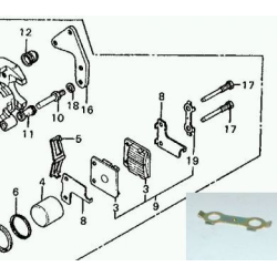 Borgplaat Remblokbout Honda MB5