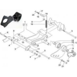 Steun Motorophanging Piaggio Zip 50CC 4-Takt 2V