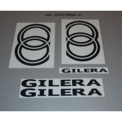 Stickerset Gilera 5-Delig Carbon