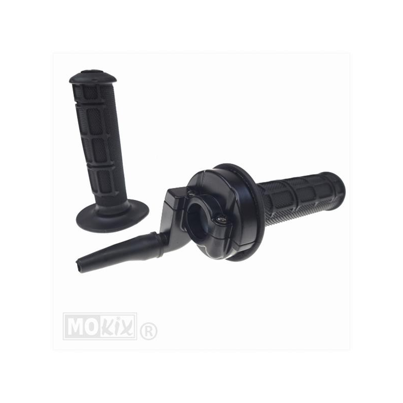 Snelgas Handle Tuning Zwart L-Slag + Handvatset