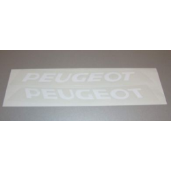 Stickerset Woord Peugeot Wit