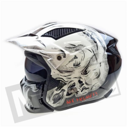 Helm MT Streetfighter Zwart Wit L