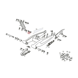 Bout Achterschokbreker Derbi Senda/DRD/X-Treme M12 X 45