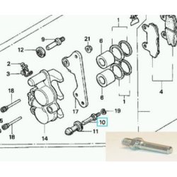 Geleidestift Onderzijde Remklauw Honda NSR