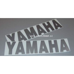 Stickerset Yamaha Woord 32CM Zilver