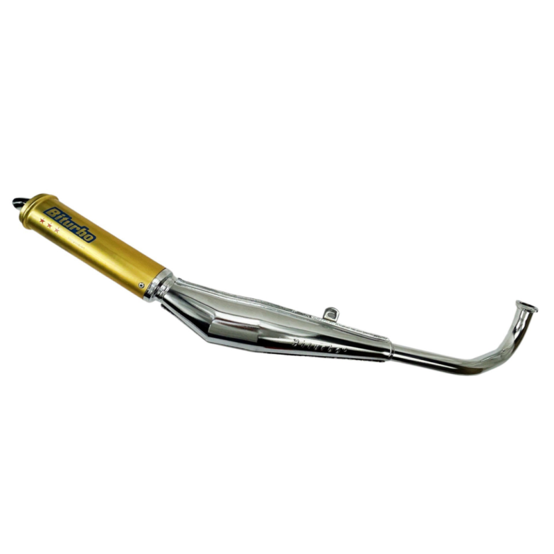 Uitlaat Biturbo Chrome Gold Tomos A3 / A35