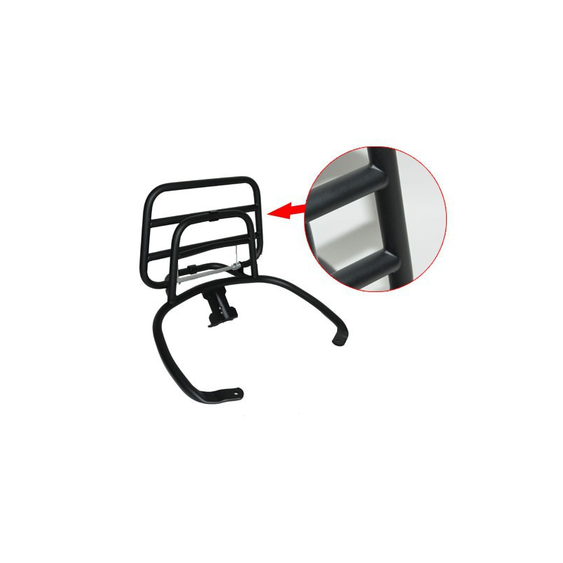 Achterdrager Opklapbaar Mat Zwart Vespa Sprint / Primavera A-Kwaliteit