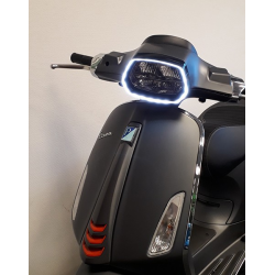 Koplamprand Led Vespa Sprint Zwart Glans Evo-1