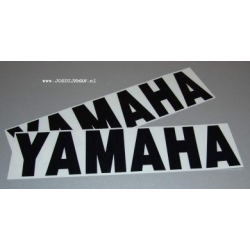 Stickerset Yamaha Woord 32CM Zwart