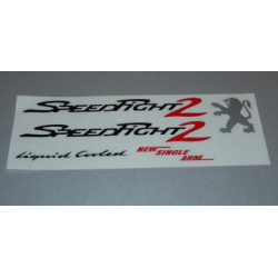 Stickerset Speedfight 5-Delig Zwart