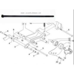 Bout subframe voorzijde Zip 4T