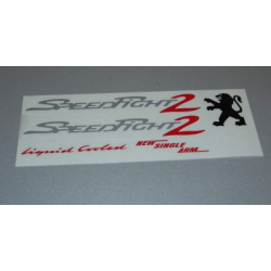 Stickerset Speedfight 5-Delig Zilver