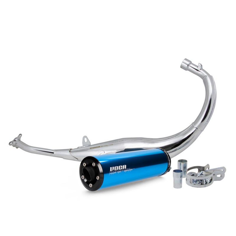 Uitlaat Voca AM6 Chromed Onderlangs Blauw Uitlaat Voca AM6 Chromed Onderlangs Blauw