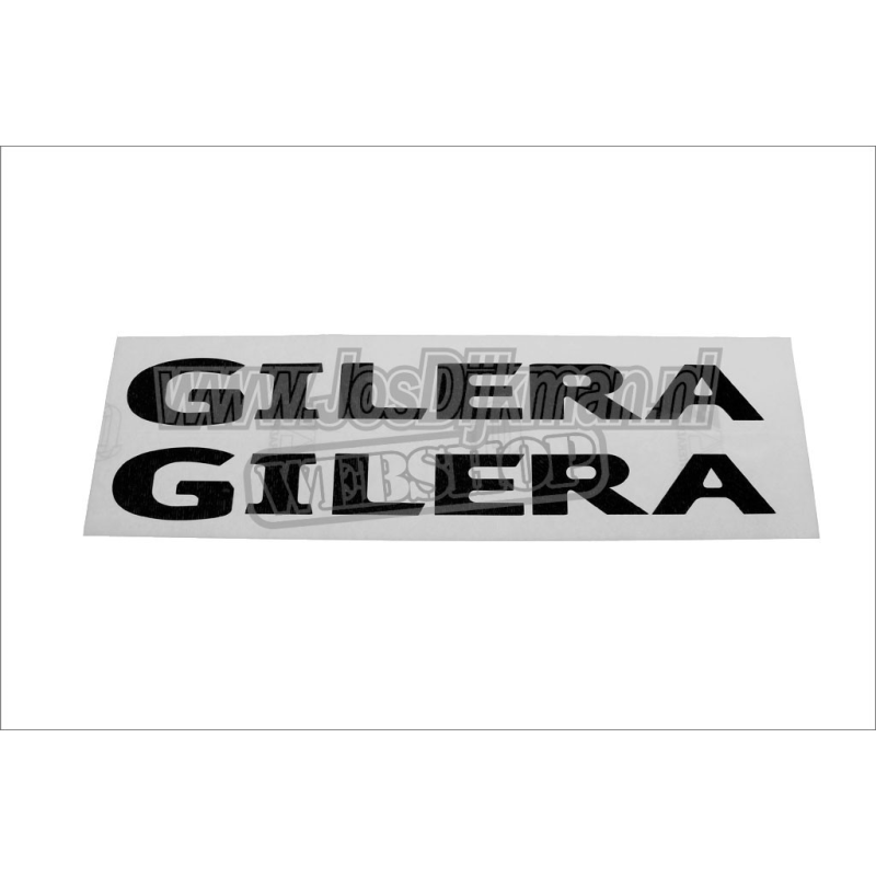 Stickerset Gilera Woord 32CM Zwart