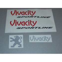 Stickerset Vivacity Sportline 4-Delig