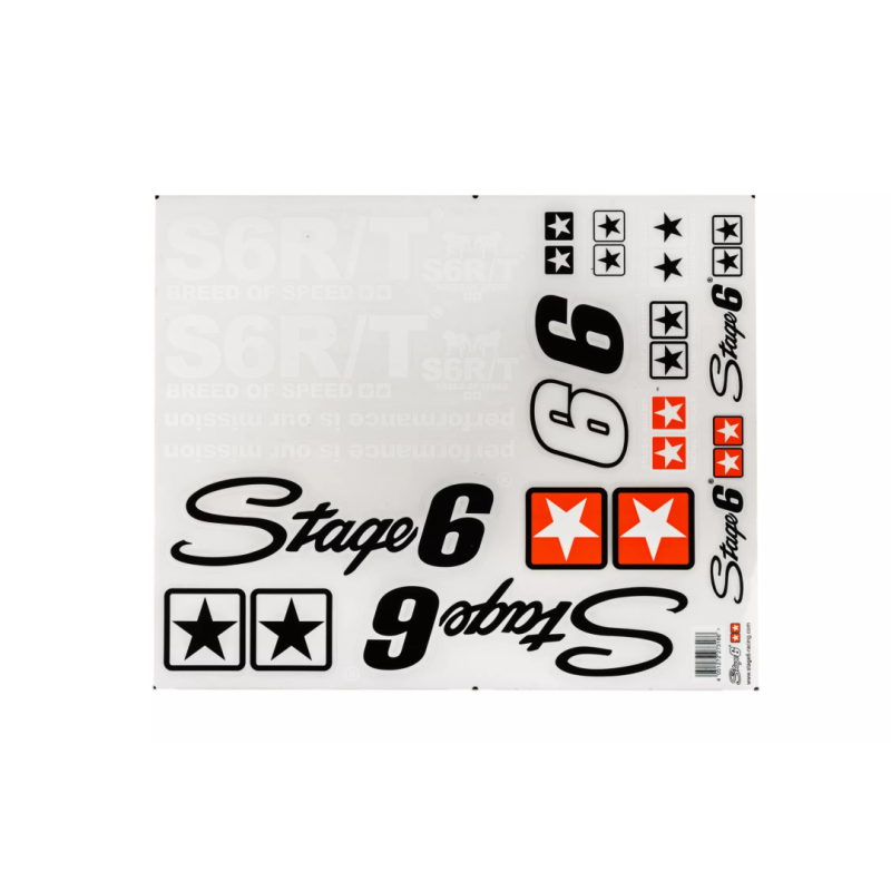 Stage 6 Stickerset Groot Zwarte letters