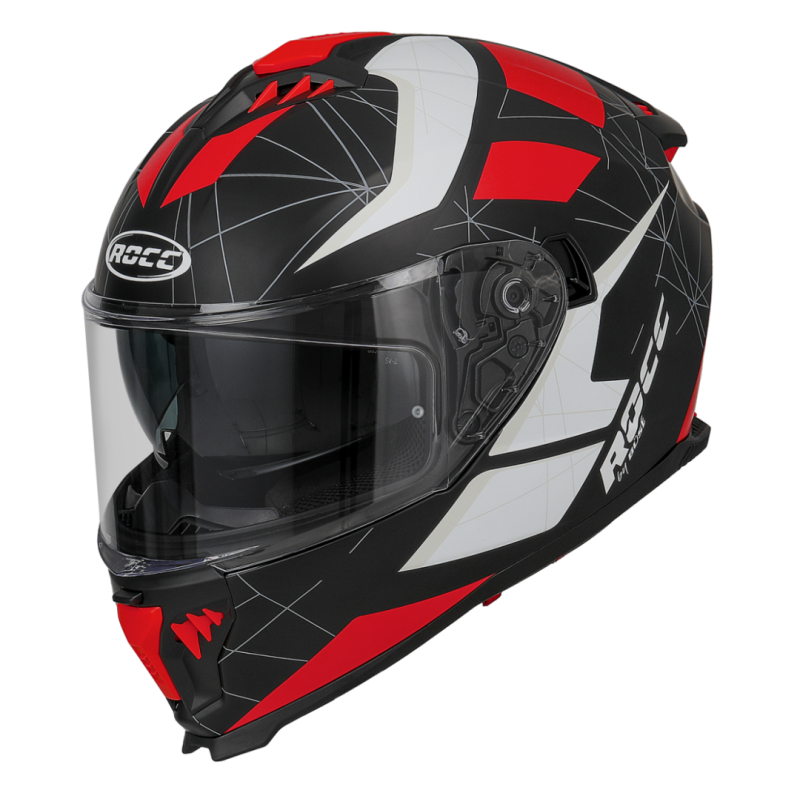 Helm Rocc 390 Mat Zwart / Rood XXL