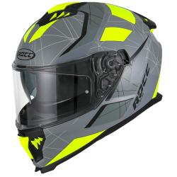 Helm Rocc 390 Mat Grijs / Geel L