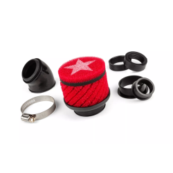 Powerfilter Kort Stage6 Racing 48MM Rood