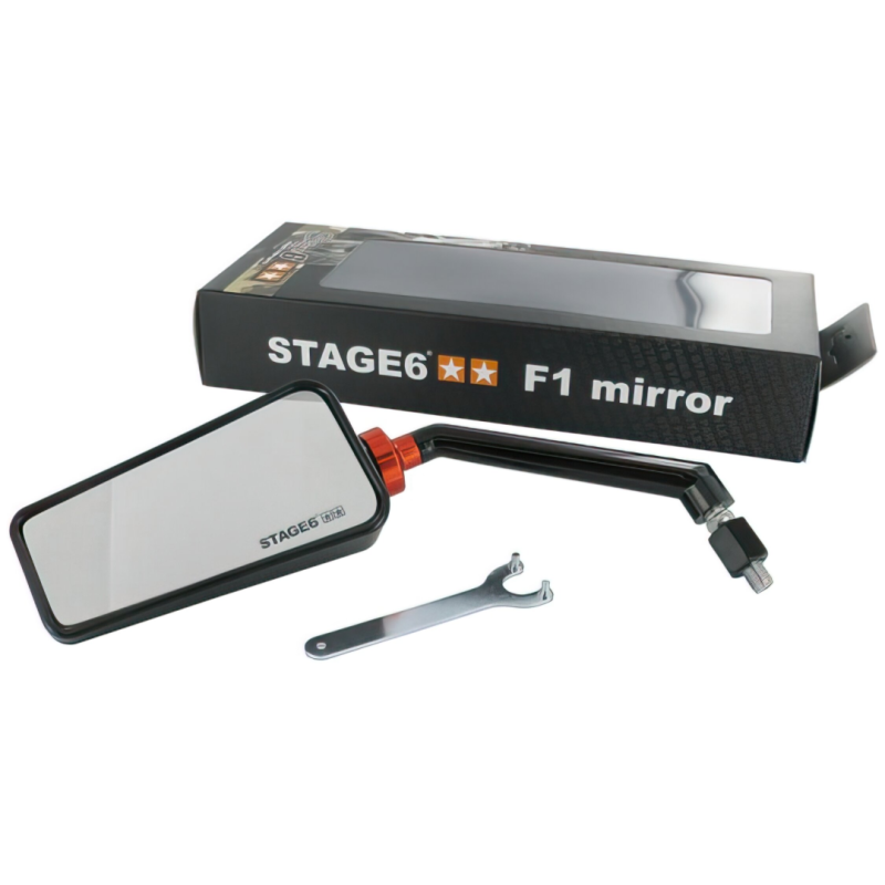 Spiegel Stage6 F1 M8 Links Zwart