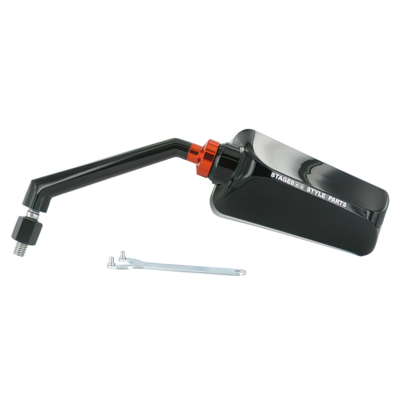 Spiegel Stage6 F1 M8 Links Zwart