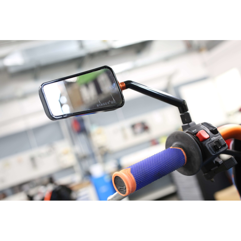 Spiegel Stage6 F1 M8 Links Zwart