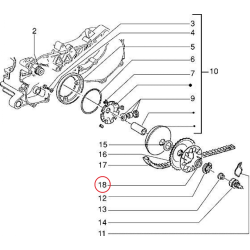 Starttandwiel Schijf Piaggio 125-180CC