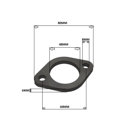 Jabba's Uitlaatpakking 6MM Piaggio / Gilera 125-180cc 2T