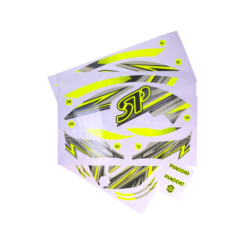 Stickerset Piaggio Zip SP 16-Delig Geel