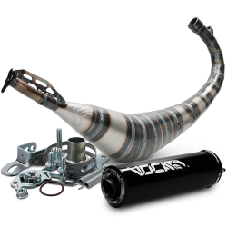 Uitlaat Voca Racing Rookie Zwart 50/70CC Derbi