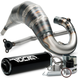 Uitlaat Voca Cross Rookie Rieju MRT 50/70CC Zwart Bovenlangs