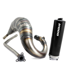 Uitlaat Voca Cross Rookie Rieju RR / MRX MH Furia 50/70CC Zwart Bovenlangs
