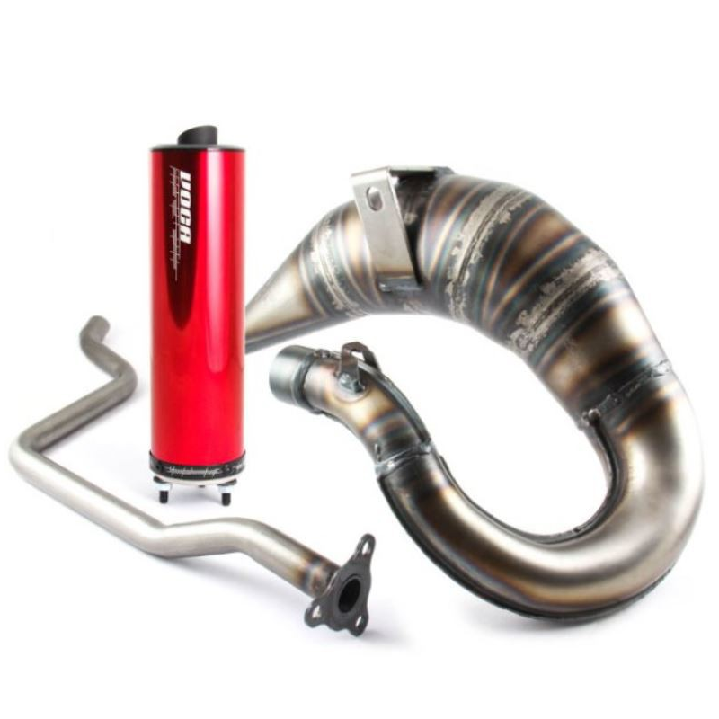 Uitlaat Voca Cross Rookie Yamaha DT / MH RYZ 50/70CC Rood Bovenlangs