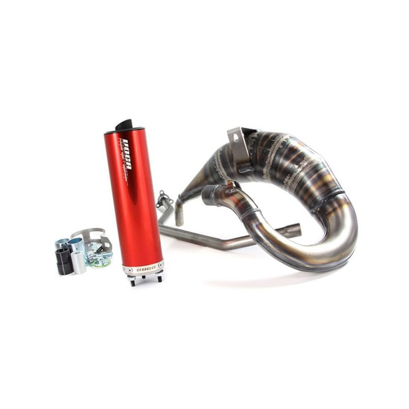 Uitlaat Voca Cross Rookie Rieju RR / MRX MH Furia 50/70CC Rood Bovenlangs