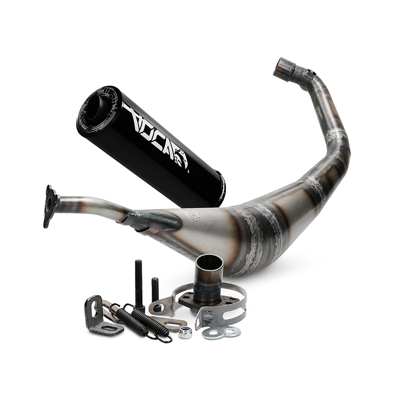Uitlaat Voca Racing Warrior Zwart 50/70CC Derbi SM Uitlaat Voca Racing Warrior Zwart 50/70CC Derbi SM