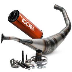 Uitlaat Voca Racing Warrior Rood 50/70CC Derbi SM