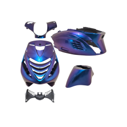 Kappenset Model RS-1 Piaggio Zip 2000 5-Delig Porsche Cayman Blauw